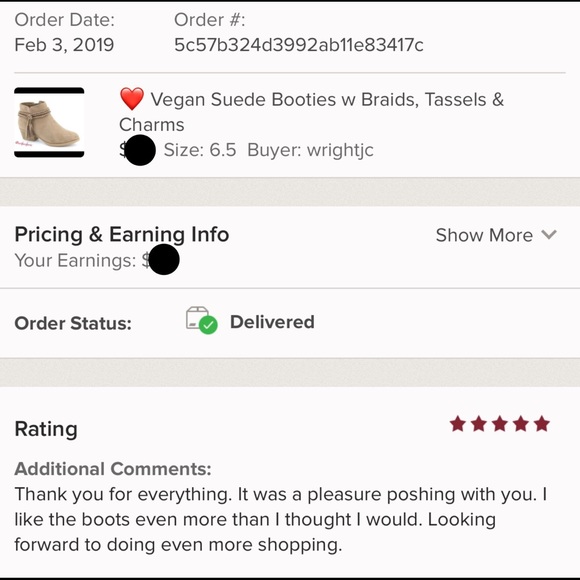 Vegan Booties w Braids, Tassels & Charms 5.5 - Picture 2 of 3